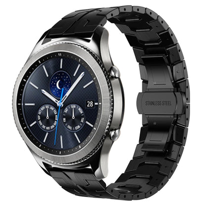 For Samsung Gear S3 Classic Armor Stainless Steel Metal Watch Band(Black) - Watch Bands by buy2fix | Online Shopping UK | buy2fix