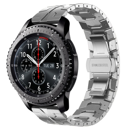 For Samsung Gear S3 Frontier Armor Stainless Steel Metal Watch Band(Silver) - Watch Bands by buy2fix | Online Shopping UK | buy2fix