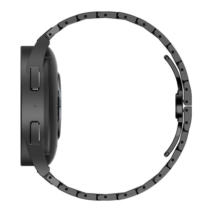 For Samsung Galaxy Gear Sport Armor Stainless Steel Metal Watch Band(Black+Gold) - Watch Bands by buy2fix | Online Shopping UK | buy2fix
