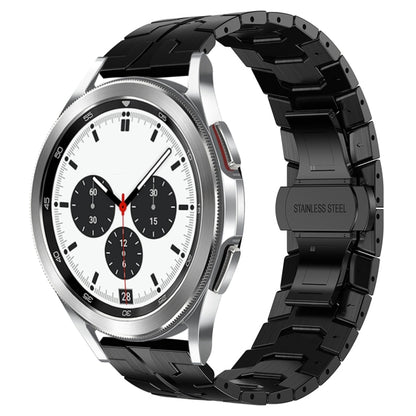 For Samsung Galaxy Watch4 / Watch4 Classic Armor Stainless Steel Metal Watch Band(Black) - Watch Bands by buy2fix | Online Shopping UK | buy2fix