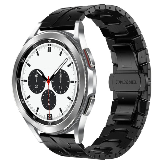 For Samsung Galaxy Watch4 / Watch4 Classic Armor Stainless Steel Metal Watch Band(Black) - Watch Bands by buy2fix | Online Shopping UK | buy2fix