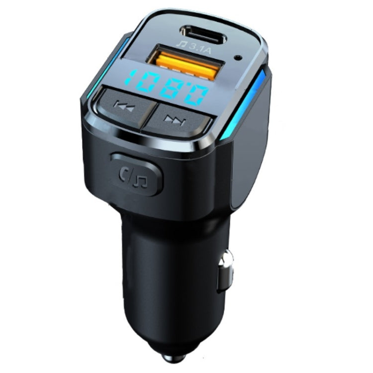 C34 Car Bluetooth 5.0 Charger FM Transmitter Cigarette lighter MP3 Music Player - Bluetooth Car Kits by buy2fix | Online Shopping UK | buy2fix