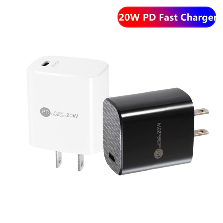 PD11 Mini Single Port PD3.0 USB-C / Type-C 20W Fast Charger for iPhone / iPad Series, US Plug(White) by buy2fix
