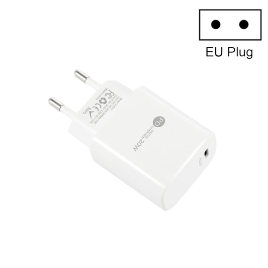 PD11 Mini Single Port PD3.0 USB-C / Type-C 20W Fast Charger for iPhone / iPad Series, EU Plug(White) by buy2fix