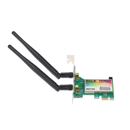 WIE7265 Dual Band 802.11ac 1167Mbps PCI-e WiFi Adapter + Bluetooth 4.2 WLAN Network Card by buy2fix