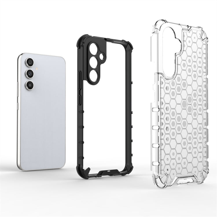 For Samsung Galaxy A34 5G Honeycomb Shockproof Phone Case(White) by buy2fix