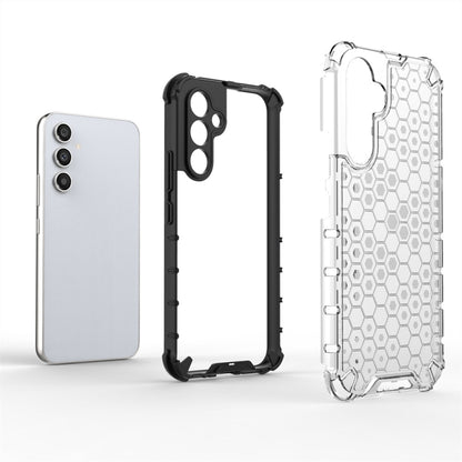 For Samsung Galaxy A34 5G Honeycomb Shockproof Phone Case(Black) by buy2fix