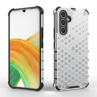 For Samsung Galaxy A34 5G Honeycomb Shockproof Phone Case(Black) by buy2fix