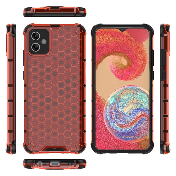 For Samsung Galaxy A04e 5G Honeycomb Shockproof Phone Case(Red) - Galaxy Phone Cases by buy2fix | Online Shopping UK | buy2fix