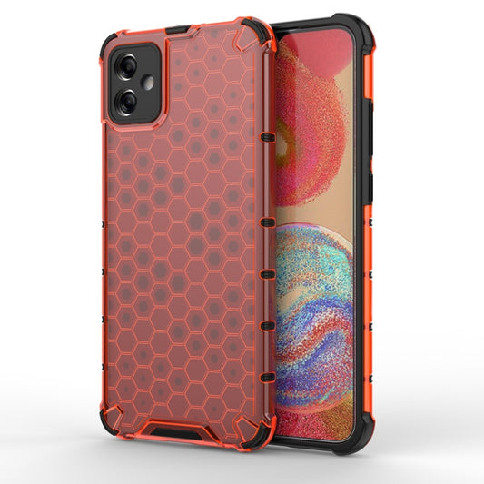 For Samsung Galaxy A04e 5G Honeycomb Shockproof Phone Case(Red) - Galaxy Phone Cases by buy2fix | Online Shopping UK | buy2fix