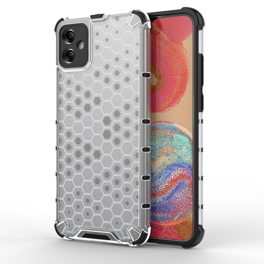 For Samsung Galaxy A04e 5G Honeycomb Shockproof Phone Case(White) - Galaxy Phone Cases by buy2fix | Online Shopping UK | buy2fix