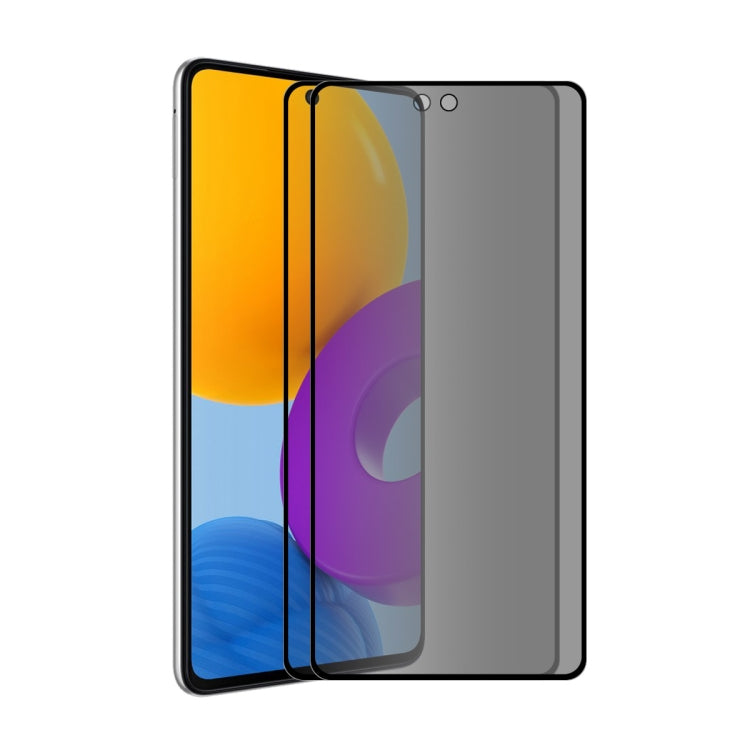 For Samsung Galaxy A73 2pcs ENKAY 28 Degree Anti-peeping Tempered Glass Full Screen Film - Galaxy Tempered Glass by ENKAY | Online Shopping UK | buy2fix