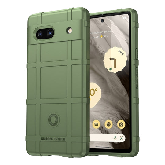 For Google Pixel 7A Full Coverage Shockproof TPU Phone Case(Army Green)