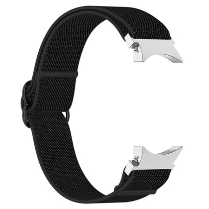 For Samsung Galaxy Watch 3 41mm Nylon Stretch Black Buckle Watch Band(Black) - Watch Bands by buy2fix | Online Shopping UK | buy2fix