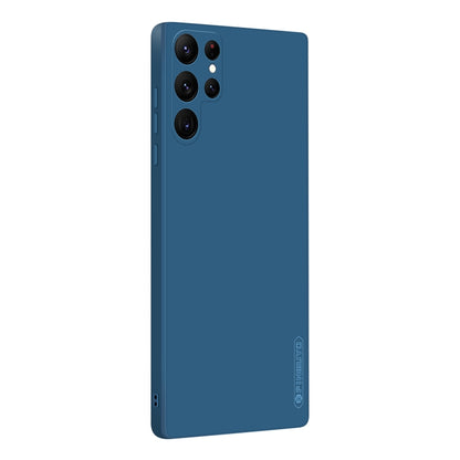 For Samsung Galaxy S23 Ultra 5G PINWUYO Sense Series Liquid Silicone TPU Phone Case(Blue) - Galaxy S23 Ultra 5G Cases by PINWUYO | Online Shopping UK | buy2fix