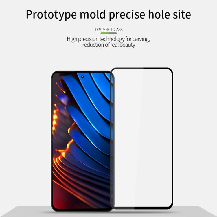 For Xiaomi Poco X5 Pro MOFI 9H 2.5D Full Screen Tempered Glass Film(Black) -  by MOFI | Online Shopping UK | buy2fix