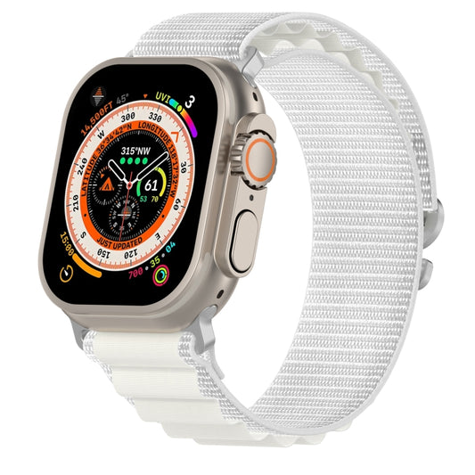 Double Color Nylon Watch Band For Apple Watch Ultra 49mm(Starlight) - Watch Bands by buy2fix | Online Shopping UK | buy2fix