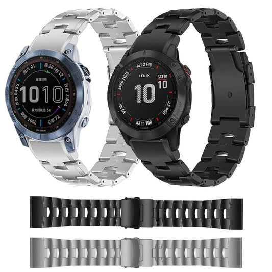 For Garmin Forerunner 935 22mm Titanium Alloy Quick Release Watch Band(Black) - Watch Bands by buy2fix | Online Shopping UK | buy2fix