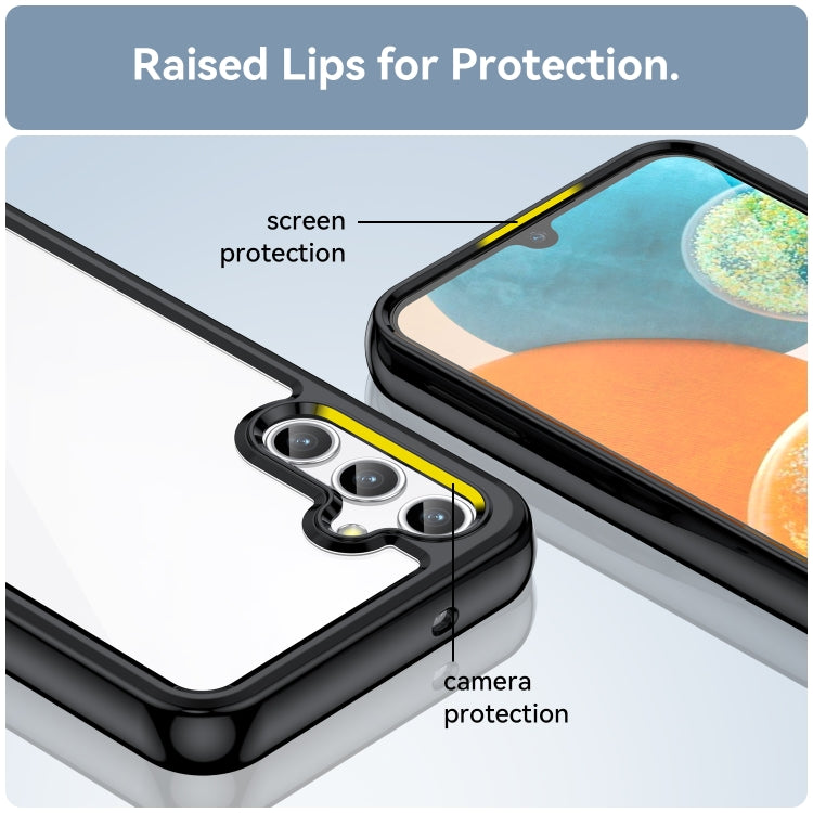 For Samsung Galaxy A14 4G Colorful Series Acrylic + TPU Phone Case(Black) by buy2fix