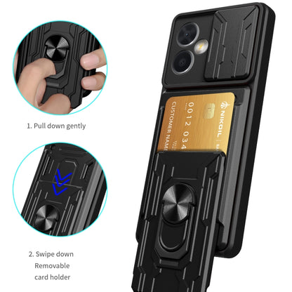 For Xiaomi Redmi Note 12 Pro 5G China Sliding Camshield Card Phone Case(Dark Green) by buy2fix