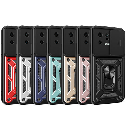 For Xiaomi 13 Sliding Camera Cover Design Phone Case(Rose Gold) - Xiaomi Cases by buy2fix | Online Shopping UK | buy2fix