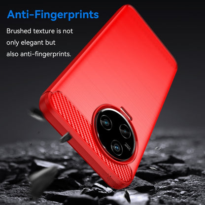 For Infinix Note 12 2023 Brushed Texture Carbon Fiber TPU Phone Case(Red) - Infinix Cases by buy2fix | Online Shopping UK | buy2fix