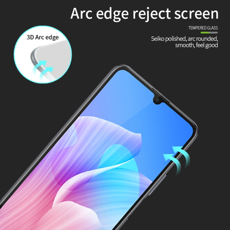 For Xiaomi Redmi 12C MOFI 9H 3D Explosion-proof Curved Screen Tempered Glass Film(Black) -  by MOFI | Online Shopping UK | buy2fix