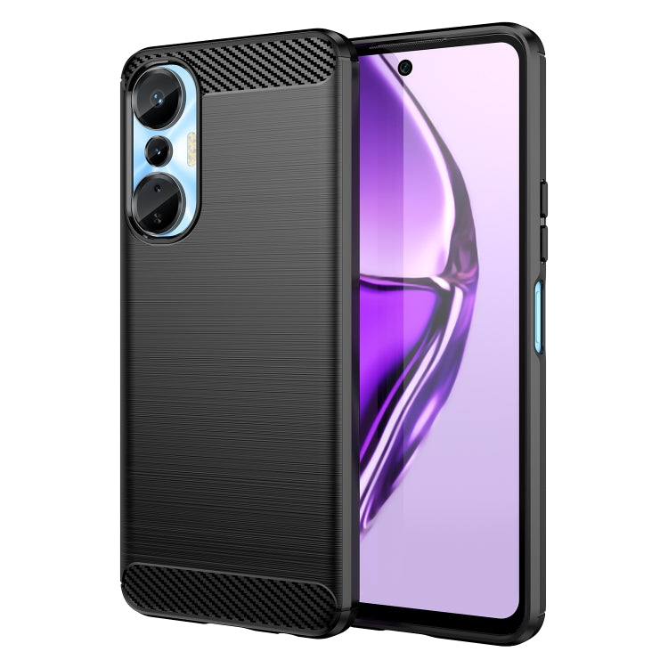 For Infinix Hot 20S Brushed Texture Carbon Fiber TPU Phone Case(Black) - Infinix Cases by buy2fix | Online Shopping UK | buy2fix