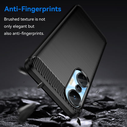 For Infinix Hot 20S Brushed Texture Carbon Fiber TPU Phone Case(Black) - Infinix Cases by buy2fix | Online Shopping UK | buy2fix