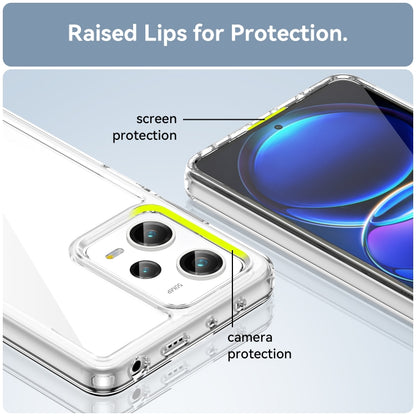 For Xiaomi Redmi Note 12 Pro Speed Colorful Series Acrylic + TPU Phone Case(Transparent) - Xiaomi Cases by buy2fix | Online Shopping UK | buy2fix
