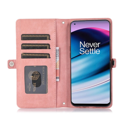 For Nothing Phone 1 Zipper Card Slot Buckle Wallet Leather Phone Case(Pink) - Nothing Cases by buy2fix | Online Shopping UK | buy2fix