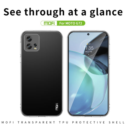 For Motorola Moto G72 MOFI Ming Series Ultra-thin TPU Phone Case(Transparent) - Motorola Cases by MOFI | Online Shopping UK | buy2fix