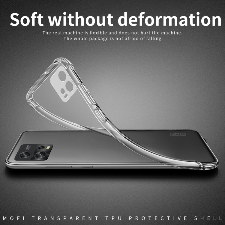 For Motorola Moto G72 MOFI Ming Series Ultra-thin TPU Phone Case(Transparent) - Motorola Cases by MOFI | Online Shopping UK | buy2fix