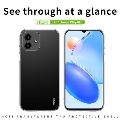 For Honor Play 6C MOFI Ming Series Ultra-thin TPU Phone Case(Transparent) - Honor Cases by MOFI | Online Shopping UK | buy2fix