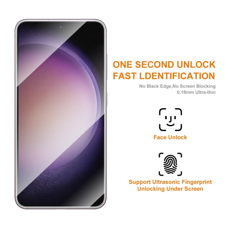 1pc For Samsung Galaxy S23+ 5G ENKAY Hat-Prince 0.18mm Ultra-thin 9H Tempered Glass Film, Support Ultrasonic Fingerprint Unclock - Galaxy S23+ 5G Tempered Glass by ENKAY | Online Shopping UK | buy2fix