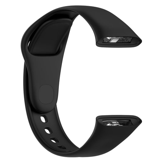 For Redmi Watch 3 Loop Type Solid Color Silicone Watch Band(Black) - Watch Bands by buy2fix | Online Shopping UK | buy2fix