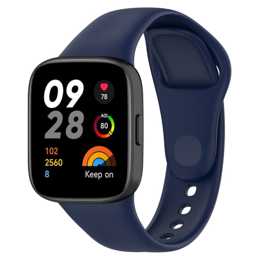For Redmi Watch 3 Loop Type Solid Color Silicone Watch Band(Midnight Blue) - Watch Bands by buy2fix | Online Shopping UK | buy2fix
