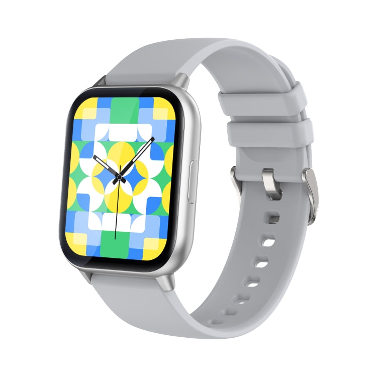 P56T 1.91 inch Color Screen Smart Watch,Support Heart Rate Monitoring / Blood Pressure Monitoring(Silver) by buy2fix