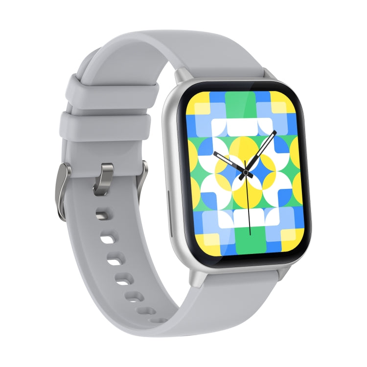 P56T 1.91 inch Color Screen Smart Watch,Support Heart Rate Monitoring / Blood Pressure Monitoring(Silver) by buy2fix