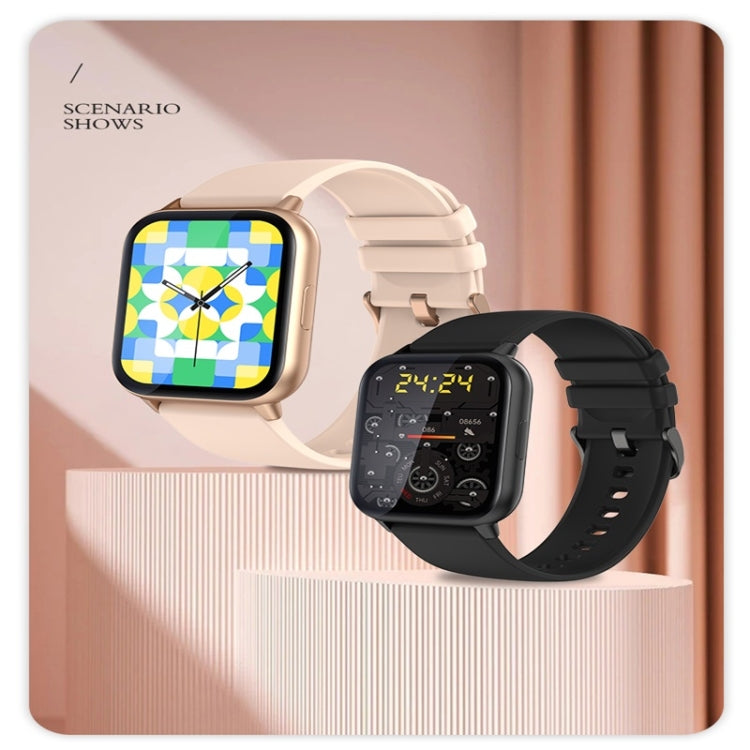 P56T 1.91 inch Color Screen Smart Watch,Support Heart Rate Monitoring / Blood Pressure Monitoring(Silver) by buy2fix