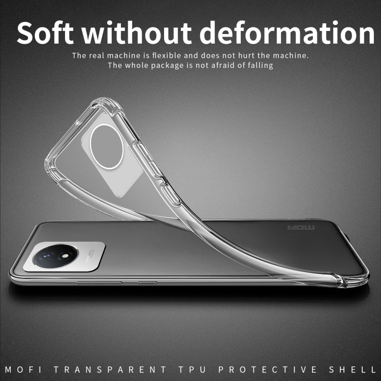 For vivo Y02 4G MOFI Ming Series Ultra-thin TPU Phone Case(Transparent) - vivo Cases by MOFI | Online Shopping UK | buy2fix