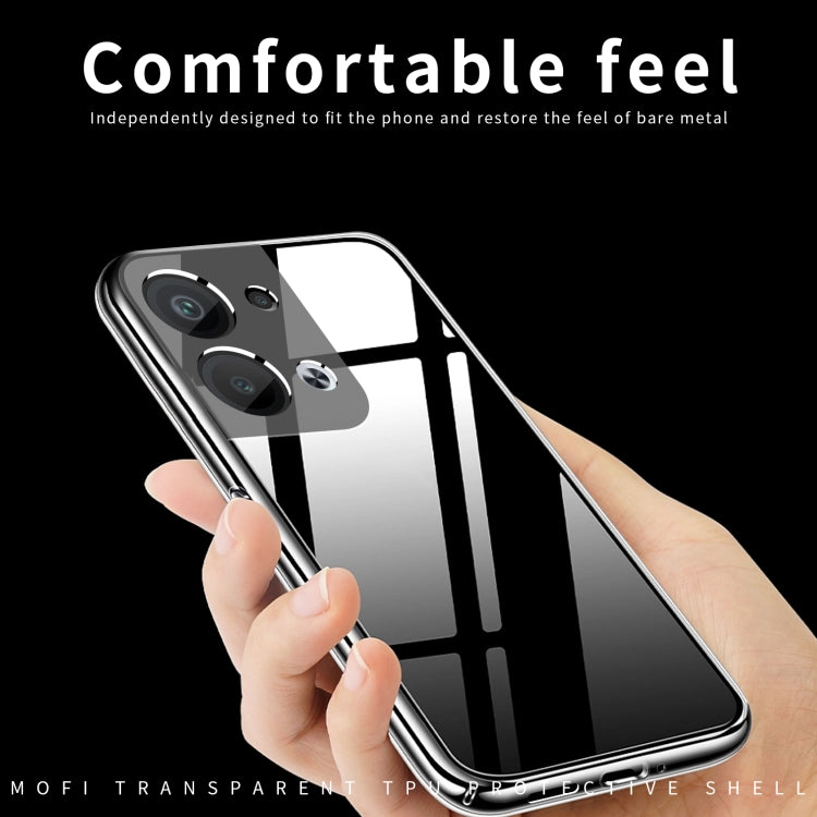 For OPPO Reno9 Pro+ 5G MOFI Ming Series Ultra-thin TPU Phone Case(Transparent) by MOFI