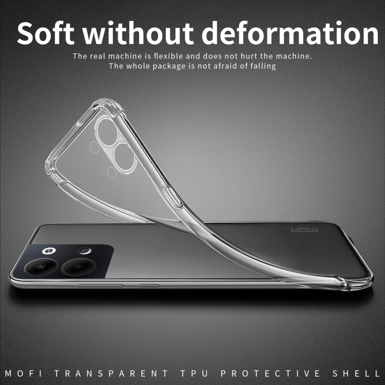 For OPPO Reno9 / Reno9 Pro 5G MOFI Ming Series Ultra-thin TPU Phone Case(Transparent) by MOFI
