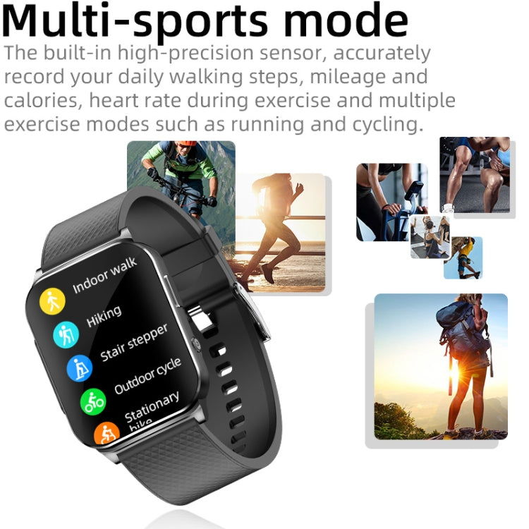 EP03 1.83 inch Color Screen Smart Watch,Support Heart Rate Monitoring / Blood Pressure Monitoring(Silver) by buy2fix