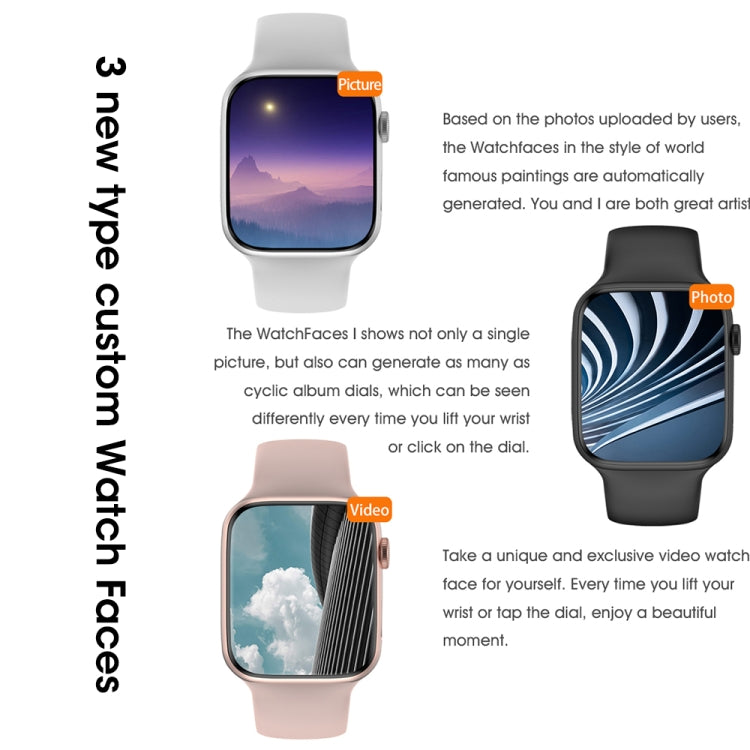 W59 2.2 inch Color Screen Smart Watch,Support Heart Rate Monitoring / Blood Pressure Monitoring(Black) by buy2fix