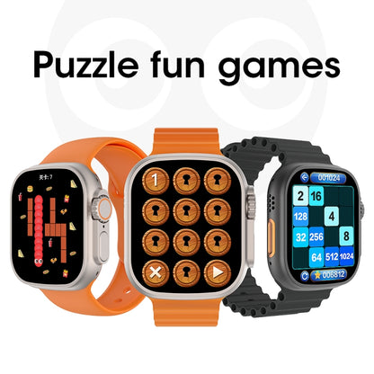 Ultra9 2.1 inch Color Screen Smart Watch,Support Heart Rate Monitoring / Blood Pressure Monitoring(Black) by buy2fix