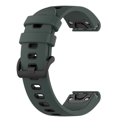 For Amazfit Falcon 22mm Two-Color Sports Silicone Watch Band(Armygreen+Black) - Watch Bands by buy2fix | Online Shopping UK | buy2fix