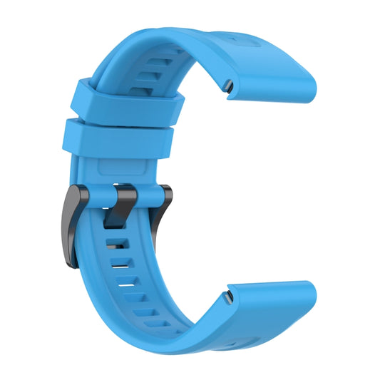 For Amazfit Falcon 22mm Quick-Release Solid Color Silicone Watch Band(Sky Blue) - Watch Bands by buy2fix | Online Shopping UK | buy2fix