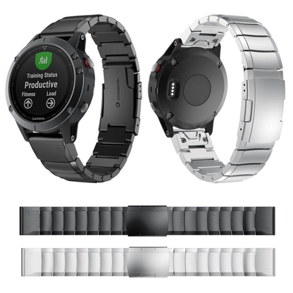 For Amazfit Falcon 22mm Tortoise Shell Stainless Steel Watch Band(Silver) - Watch Bands by buy2fix | Online Shopping UK | buy2fix