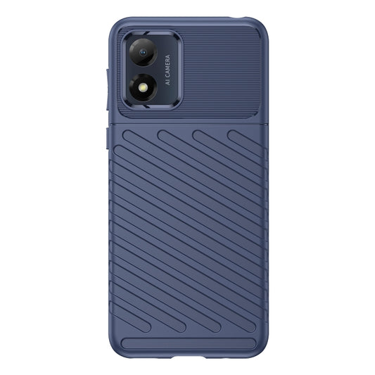 For Motorola Moto E13 Thunderbolt Shockproof TPU Protective Soft Phone Case(Blue) - Motorola Cases by buy2fix | Online Shopping UK | buy2fix